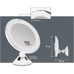 Espejo cosmetico de pared orbegozo esp 1010 blanco 17654 | Hay 3 unidades en almacén