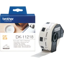 ETIQUETAS BROTHER DK11218 CIRCULARES 24mm 1000UD | 4977766634557 | Hay 2 unidades en almacén