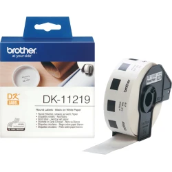 ETIQUETAS BROTHER DK11219 CIRCULARES 12mm 1200UD | 4977766634564 | Hay 7 unidades en almacén