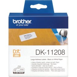 ETIQUETAS IMPRESORA BROTHER DIRECCIONES GRANDE DK11208 | 4977766628129 | Hay 1 unidades en almacén
