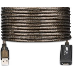 Ewent EW1024 cable USB 25 m USB 2.0 USB A Negro | 8052101431469 [1 de 2]