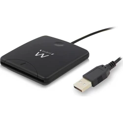 EWENT EW1052 LECTOR DNI-E EXTERNO USB 2.0 NEGRO | 8054392610387 | Hay 50 unidades en almacén