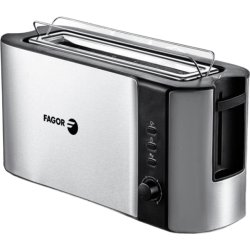 Fagor Bigtoast Steel 6 2 rebanada(s) 1000 W Negro, Acero inoxidable Fagor Bigtoast Steel 6 2 rebanada(s) 1000 W Negro, Acero ino | FGE08003 | 8436589741409 | Hay 3 unidades en almacén