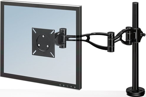 Soporte vertical de doble monitor de pie para escritorio de altura  ajustable a pantallas de ordenador de 33,02, 43, 50,8, 60,96, 68,5 cm VESA  75 x 75 y 100 x 100 mm : : Informática