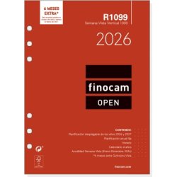 Finocam 711520026 agenda Agenda diaria Rojo | 8422952401995 | Hay 16 unidades en almacén