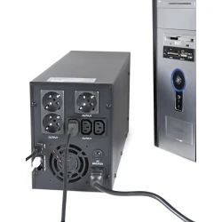 Gembird EG-UPS-035 sistema de alimentación ininterrumpida (UPS) Línea  interactiva 2 kVA 1200 W 5 salidas AC