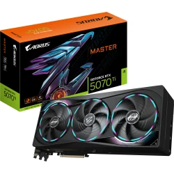 GIGABYTE AORUS GeForce RTX 5070 Ti MASTER 16G Tarjeta Gráfi | GV-N507TAORUS M-16GD | 4719331355678 | Hay 1 unidades en almacén