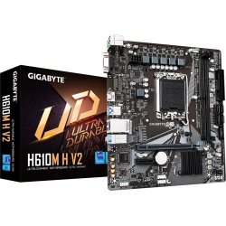 GIGABYTE H610M H V2 placa base Intel H610 Express LGA 1700 m | 4719331859985 | Hay 10 unidades en almacén