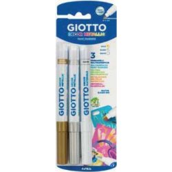 Giotto F014700 rotulador Oro, Plata, Blanco 3 pieza(s) Giotto F014700 rotulador Oro, Plata, Blanco 3 pieza(s) | 8000825047626 | Hay 6 unidades en almacén