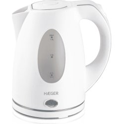 Haeger EK-15W.026A tetera eléctrica 1,5 L 2200 W Blanco | 5608475016134 | Hay 1 unidades en almacén