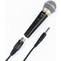 Hama | Micrófono dinámico con una conexión de 6,3mm y un cabe de 3m, Color negro Hama | Micrófono dinámico con una conexión de 6,3mm y un | 4007249460608 | 4007249460608 | Hay 3 unidades en almacén