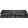 Hewlett Packard Enterprise Aruba 6100 12G Class4 PoE 2G/2SFP+ 139W Gestionado L3 Gigabit Ethernet (10/100/1000) Energͭa sobre Ethernet (PoE) 1U Negro | (1)