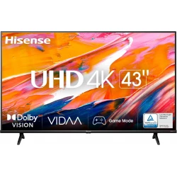 Hisense 43A6K Televisor 109,2 cm (43``) 4K Ultra HD Smart TV | 6942147490839 | Hay 1 unidades en almacén