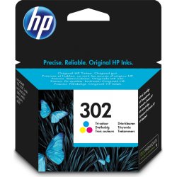 HP Cartucho de tinta original 302 tricolor | F6U65AE#ABE | 888793802991 [1 de 2]