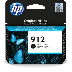 HP Cartucho de tinta Original 912 negro HP Cartucho de tinta Original 912 negro | 3YL80AE. | 0192545866828 | Hay 1 unidades en almacén