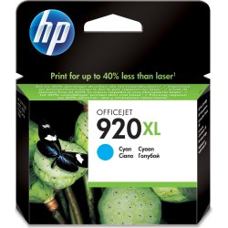 HP Cartucho de tinta original 920XL de alta capacidad cian | CD972AE#BGY | 0884962546116 [1 de 2]