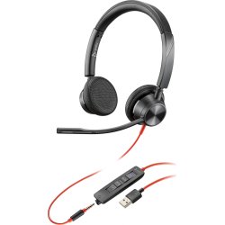 HP Poly Blackwire 3325-M Microsoft Teams Certified USB-A + 3.5mm Stereo Headset | 76J21AA | 0197029480422 [1 de 2]