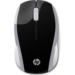 HP Wireless Mouse 200 Í?ptico 1000 DPI 2.4 GHz Ambidextro Negro, Plata | 2HU84AA | 0191628416479 [1 de 2]