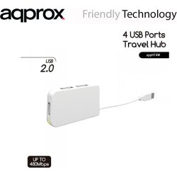 HUB APPROX USB 2.0 4 PUERTOS BLANCO APPHT4W HUB APPROX USB 2.0 4 PUERTOS BLANCO APPHT4W | 8435099514138 | Hay 6 unidades en almacén
