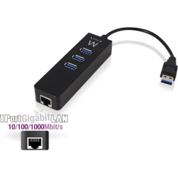 HUB EWENT USB 3.1 3 PUERTOS + LAN EW1140 HUB EWENT USB 3.1 3 PUERTOS + LAN EW1140 | 8054392610752 | Hay 6 unidades en almacén