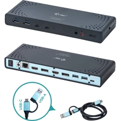 i-tec USB 3.0 / USB-C / Thunderbolt 3 Dual Display Docking Station + Power Deliv | CADUA4KDOCKPDL | 8595611702754 [1 de 9]