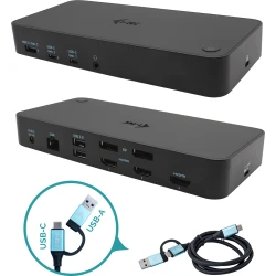 i-tec USB 3.0 / USB-C / Thunderbolt, 3x 4K Docking Station + Power Delivery 70W | CATRIPLEDOCKPDPRO | 8595611704062 [1 de 9]