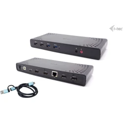 i-tec USB 3.0 / USB-C / Thunderbolt Dual Display Docking Station + Power Deliver | CADUALHDMIDOCKPD | 8595611706295 [1 de 9]