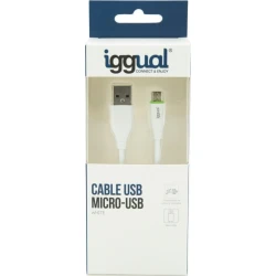 iggual Cable USB A/Micro-USB A 1 m Blanco iggual Cable USB A/Micro-USB A 1 m Blanco | IGG316931 | 8435364316931 | Hay 50 unidades en almacén