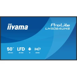 iiyama LH6564UHS-B1AG pantalla de señalización Pantalla plana para señalización digital 165,1 cm (65``) Wifi 500 cd / m² 4K Ultra HD Negro Android iiyama LH6564UHS-B1AG pantalla de señalización Pantalla pl | 4948570125326 | Hay 12 unidades en almacén
