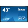 iiyama T4362AS-B1 pantalla de señalización Panel plano interactivo 108 cm (42.5``) IPS 500 cd / m² 4K Ultra HD Negro Pantalla táctil Procesador inc | (1)