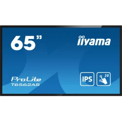 iiyama T6562AS-B1 pantalla de señalización Panel plano interactivo 163,8 cm (64.5``) IPS 500 cd / m² 4K Ultra HD Negro Pantalla táctil Procesador i iiyama T6562AS-B1 pantalla de señalización Panel plano int | 4948570120482 | Hay 1 unidades en almacén