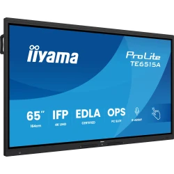 iiyama TE6515A-B1AG pantalla de señalización Panel plano interactivo 163,8 cm (64.5``) Wifi 550 cd / m² 4K Ultra HD Negro Pantalla táctil Procesado iiyama TE6515A-B1AG pantalla de señalización Panel plano i | 4948570124848 | Hay 1 unidades en almacén