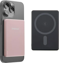 Intenso MW5000 Batería Externa Magnética 5000 mAh – Compatible con MagSafe, Carga Inalámbrica 15W, USB-C PD 20W, Delgada y Compacta – Probada e Intenso MW5000 Batería Externa Magnética 5000 mAh – Comp | 7344023 | 4034303036158 | Hay 1 unidades en almacén