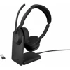 Jabra Evolve2 55 Auriculares Inalámbrico y alámbrico Diadema Oficina/Centro de llamadas Bluetooth Base de carga Negro | (1)