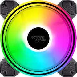 Keep Out XFC-120DR Ventilador ARGB Negro | 8435099533955 | Hay 10 unidades en almacén
