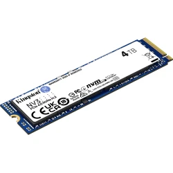 Kingston Technology NV3 4 TB M.2 PCI Express 4.0 NVMe 3D NAN | SNV3S/4000G | 0740617346602 | Hay 4 unidades en almacén
