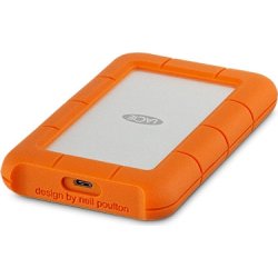 LaCie Rugged USB-C disco duro externo 4000 GB Naranja, Plata | STFR4000800 | 3660619400164 | Hay 1 unidades en almacén