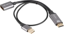 Lanberg AD-HD-DP-02 adaptador de cable de vídeo 0,2 m HDMI  | 5901969441475 | Hay 4 unidades en almacén