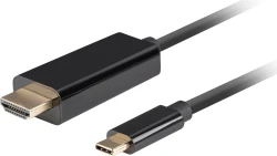 Lanberg CA-CMHD-10CU-0018-BK adaptador de cable de vͭdeo 1, | 5901969436778 | Hay 6 unidades en almacén