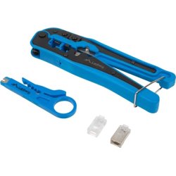 Lanberg NT-0303 crimpadora Juego de herramientas Negro, Azul | 5901969418217 | Hay 1 unidades en almacén