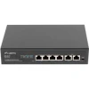 Lanberg RSFE-4P-2FE-60 switch No administrado Fast Ethernet (10/100) Energͭa sobre Ethernet (PoE) 1U Negro | (1)