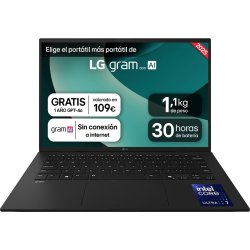 LG Gram 14ZD90T Intel Core Ultra 7 255H Portátil 35,6 cm (1 | 14ZD90T-G.AX78B | 8806096454633 | Hay 8 unidades en almacén