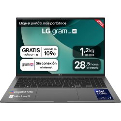 LG Gram 16Z90TL-G.AU88B ordenador portatil Intel Core Ultra  | 8806096454886 | Hay 2 unidades en almacén