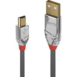 Lindy 36635 cable USB 7,5 m USB 2.0 USB A Mini-USB B Gris | LINDY36635 | 4002888366359 | Hay 8 unidades en almacén