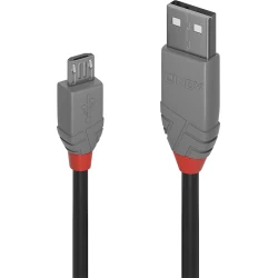 Lindy 36733 cable USB 2 m USB 2.0 USB A Micro-USB B Negro, Gris Lindy 36733 cable USB 2 m USB 2.0 USB A Micro-USB B Negro, G | LINDY36733 | 4002888367332 | Hay 12 unidades en almacén