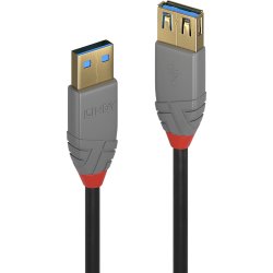 Lindy 36763 Cable Usb 3 M Usb 3.2 Gen 1 (3.1 Gen 1) USB A Negro | LINDY36763 | 4002888367639 | 9,10 euros