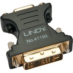 Lindy 41199 cambiador de género para cable VGA DVI-I Negro, Oro Lindy 41199 cambiador de género para cable VGA DVI-I Negro, | LINDY41199 | 4002888411998 | Hay 3 unidades en almacén