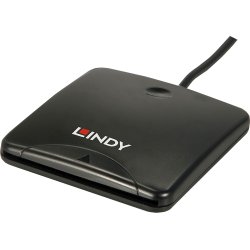 Lindy 42768 lector de tarjeta magnética Negro USB | LINDY42768 | 4002888427685 | Hay 4 unidades en almacén