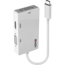 Lindy 43273 Adaptador gráfico USB 3840 x 2160 Pixeles Blanc | LINDY43273 | 4002888432733 | Hay 41 unidades en almacén