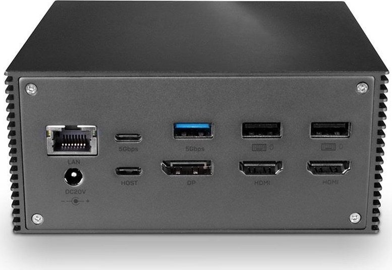 Lindy - 43278 base para portátil y replicador de puertos USB 3.2